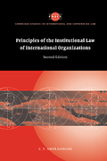 Cover of Principles of the Institutional Law of International Organizations
