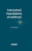 Cover of Conceptual Foundations of Antitrust