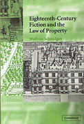 Cover of Eighteenth-Century Fiction and the Law of Property
