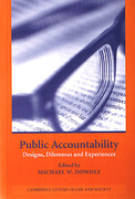 Cover of Public Accountability:  Designs, Dilemmas and Experiences