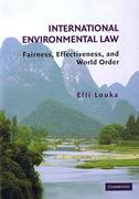 Cover of International Environmental Law: Fairness, Effectiveness, and World Order