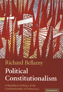 Cover of Political Constitutionalism: A Republican Defence of the Constitutionality of Democracy