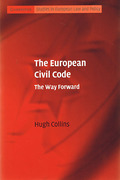 Cover of The European Civil Code: The Way Forward