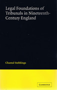 Cover of Legal Foundations of Tribunals in Nineteenth Century England