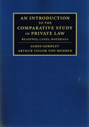 Cover of An Introduction to the Comparative Study of Private Law: Readings, Cases, Materials