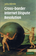 Cover of Cross-Border Internet Disputes Resolution