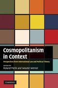 Cover of Cosmopolitanism in Context: Perspectives from International Law and Political Theory