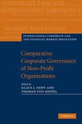 Cover of Comparative Corporate Governance of Non-Profit Organizations