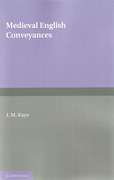 Cover of Medieval English Conveyances