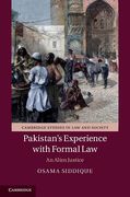 Cover of Pakistan's Experience with Formal Law: An Alien Justice