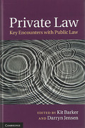 Cover of Private Law: Key Encounters with Public Law