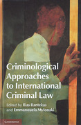 Cover of Criminological Approaches to International Criminal Law