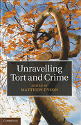 Cover of Unravelling Tort and Crime