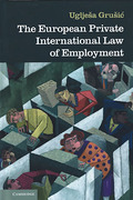 Cover of The European Private International Law of Employment