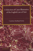 Cover of A Selection of Cases Illustrative of the English Law of Tort