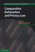 Cover of Comparative Defamation and Privacy Law