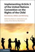 Cover of Implementing Article 3 of the United Nations Convention on the Rights of the Child: Best Interests, Welfare and Well-Being