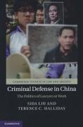 Cover of Criminal Defense in China: The Politics of Lawyers at Work