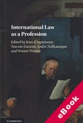 Cover of International Law as a Profession (eBook)