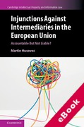 Cover of Injunctions Against Intermediaries in the European Union: Accountable but Not Liable? (eBook)