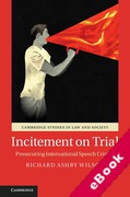 Cover of Incitement on Trial: Prosecuting International Speech Crimes (eBook)