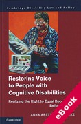 Cover of Restoring Voice to People with Cognitive Disabilities: Realizing the Right to Equal Recognition Before the Law (eBook)
