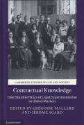Cover of Contractual Knowledge: One Hundred Years of Legal Experimentation in Global Markets