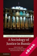 Cover of A Sociology of Justice in Russia (eBook)