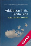 Cover of Arbitration in the Digital Age: The Brave New World of Arbitration (eBook)