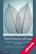 Cover of The Powers of Law: A Comparative Analysis of Sociopolitical Legal Studies (eBook)