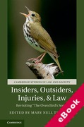 Cover of Insiders, Outsiders, Injuries, and Law: Revisiting 'The Oven Bird's Song' (eBook)