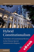 Cover of Hybrid Constitutionalism: The Politics of Constitutional Review in the Chinese Special Administrative Regions (eBook)