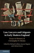 Cover of Law, Lawyers and Litigants in Early Modern England: Essays in Memory of Christopher W. Brooks