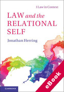 Cover of Law and the Relational Self (eBook)