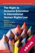 Cover of The Right to Inclusive Education in International Human Rights Law (eBook)