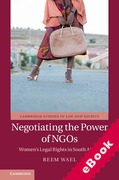 Cover of Negotiating the Power of NGOs: Women's Legal Rights in South Africa (eBook)