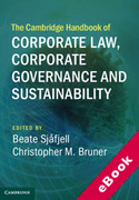 Cover of The Cambridge Handbook of Corporate Law, Corporate Governance and Sustainability (eBook)