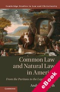 Cover of Common Law and Natural Law in America: From the Puritans to the Legal Realists (eBook)