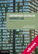 Cover of Contemporary Australian Corporate Law (eBook)