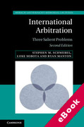 Cover of International Arbitration: Three Salient Problems (eBook)