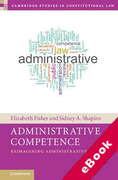 Cover of Administrative Competence: Reimagining Administrative Law (eBook)