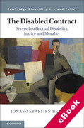 Cover of The Disabled Contract: Severe Intellectual Disability, Justice and Morality (eBook)