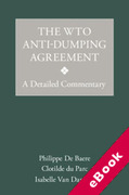 Cover of The WTO Anti-Dumping Agreement: A Detailed Commentary (eBook)