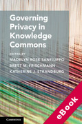 Cover of Governing Privacy in Knowledge Commons (eBook)