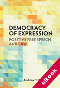 Cover of Democracy of Expression: Positive Free Speech and Law (eBook)
