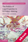 Cover of The Politics of Legal Expertise in EU Policy-Making (eBook)