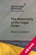 Cover of The Materiality of the Legal Order (eBook)
