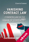 Cover of Vanishing Contract Law: Common Law in the Age of Contracts (eBook)