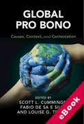 Cover of Global Pro Bono: Causes, Context, and Contestation (eBook)