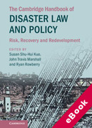 Cover of The Cambridge Handbook of Disaster Law and Policy: Risk, Recovery and Redevelopment (eBook)